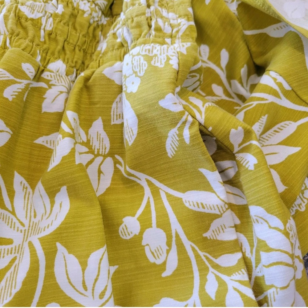 Anthropologie sleeveless Jumpsuit The Somerset Wide Leg Chartreuse Boho XS Tall - Picture 11 of 12